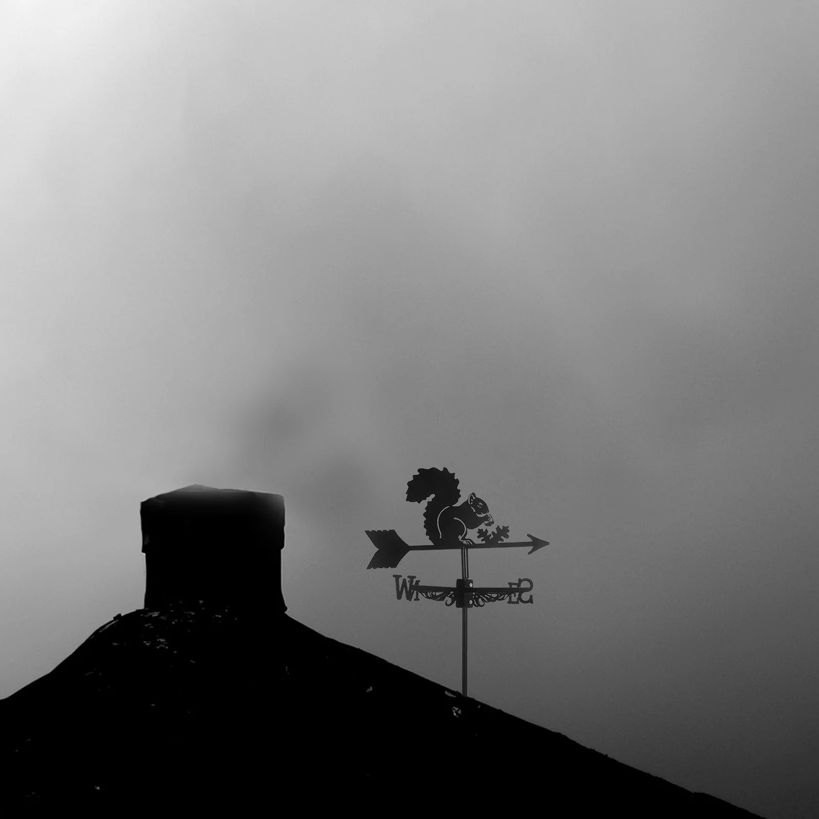 

Squirrel Weather Vane Outdoor Metal Roof Decoration Garden Patio Yard Wind Direction Indicator Decorative Weathervane