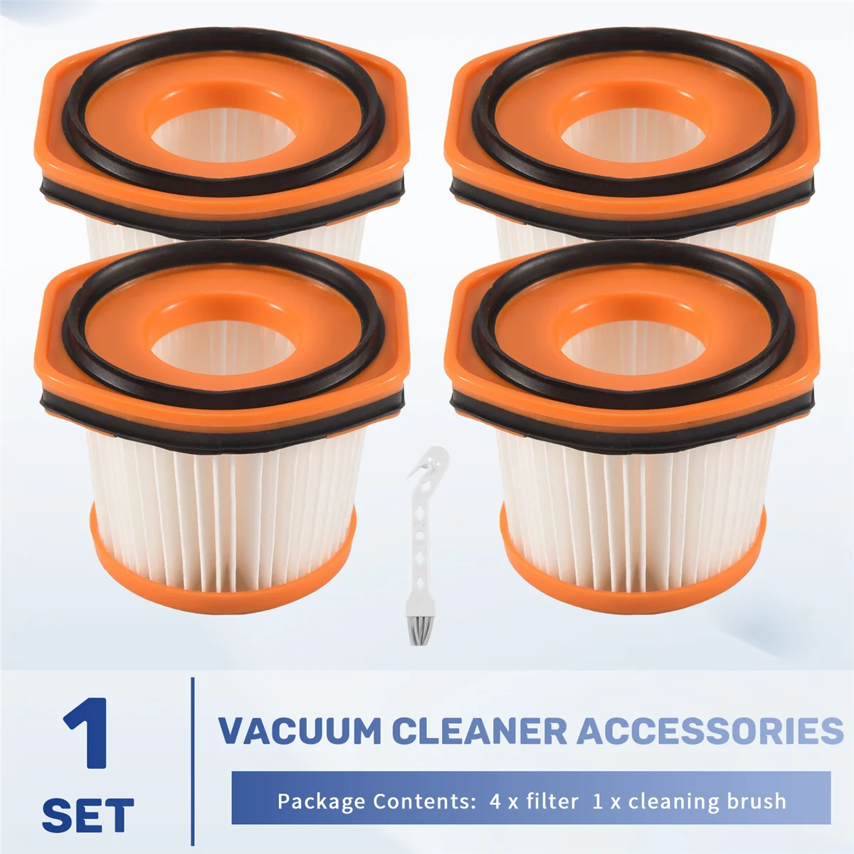 4 Pack Replacement Vacuum Filter for Shark Wandvac System WV360 WS620 WS630 WS632 WS632BLBRN WS632GDBRN,Part XFFWV360N02R