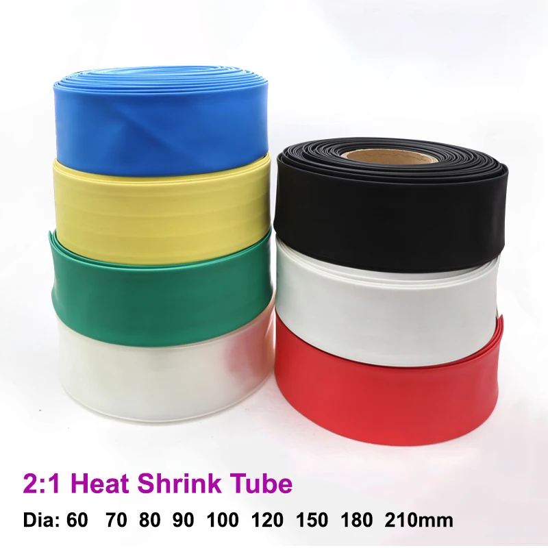 

2:1 Heat Shrink Tube 60 70 80 90 100 120 150 180 210 mm Insulated Cable Protector Case Heat-shrinkable Sleeve Sheath Wire Wrap