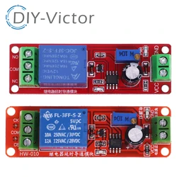 調整可能な切断タイマースイッチ,リレーガラス,DC 12v,ne555,dk555,0-10s