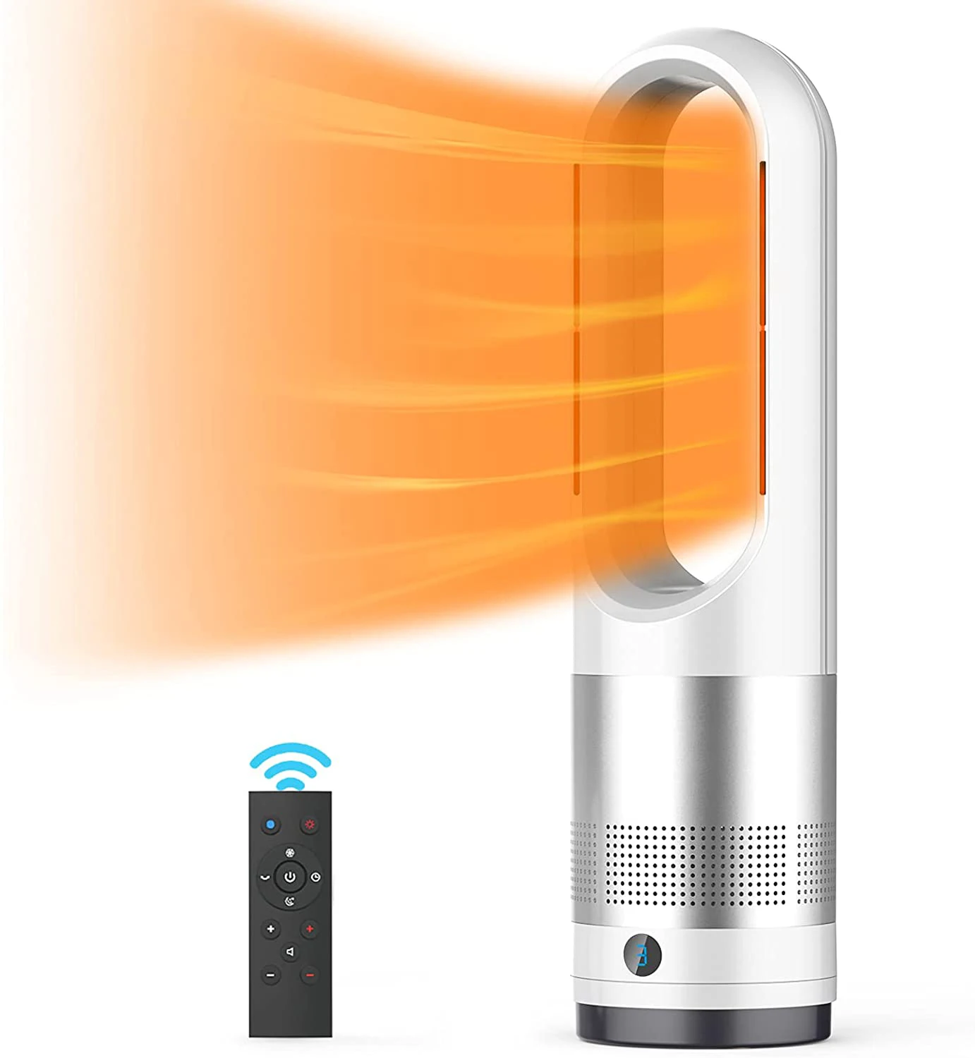 

Bladeless Fan 21 Inch Air Cooler and Heater Fan with Remote Control