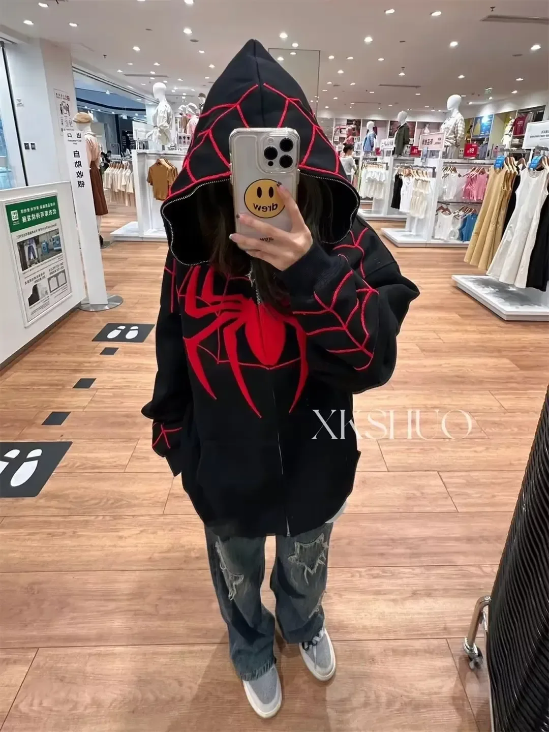 New Marvel Spider Man Hoodies Printing Hooded Fashion Hiphop Sweatshirts Zipper To Top Women Men Clothing Autumn Winter Overcoat