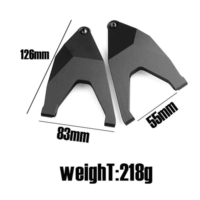 Brazo de suspensión inferior delantero de Metal para Traxxas Unlimited Desert Racer UDR 1/7 RC, accesorios de repuesto para actualización de coche, color plateado, 2 uds.