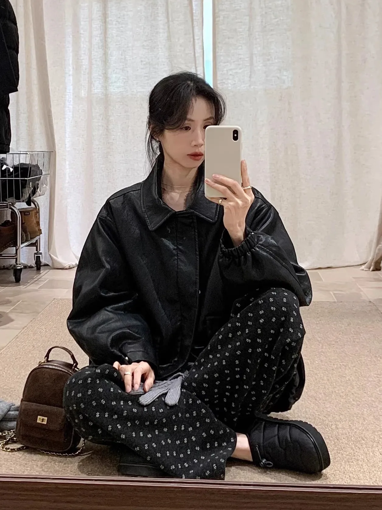 

Кожаная куртка BRIVIN в корейском стиле для женщин: зимняя, в стиле панк-ретро, повседневная, мотоциклетная, утепленная, теплая, модная