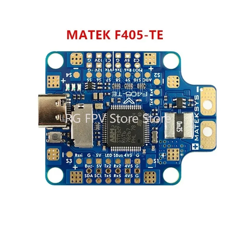 

Matek MATEKSYS F405-TE F405 STM32F405RGT6 Flight Controller F4 Built-in OSD SD Slot For RC Drone F405-SE Updated Version