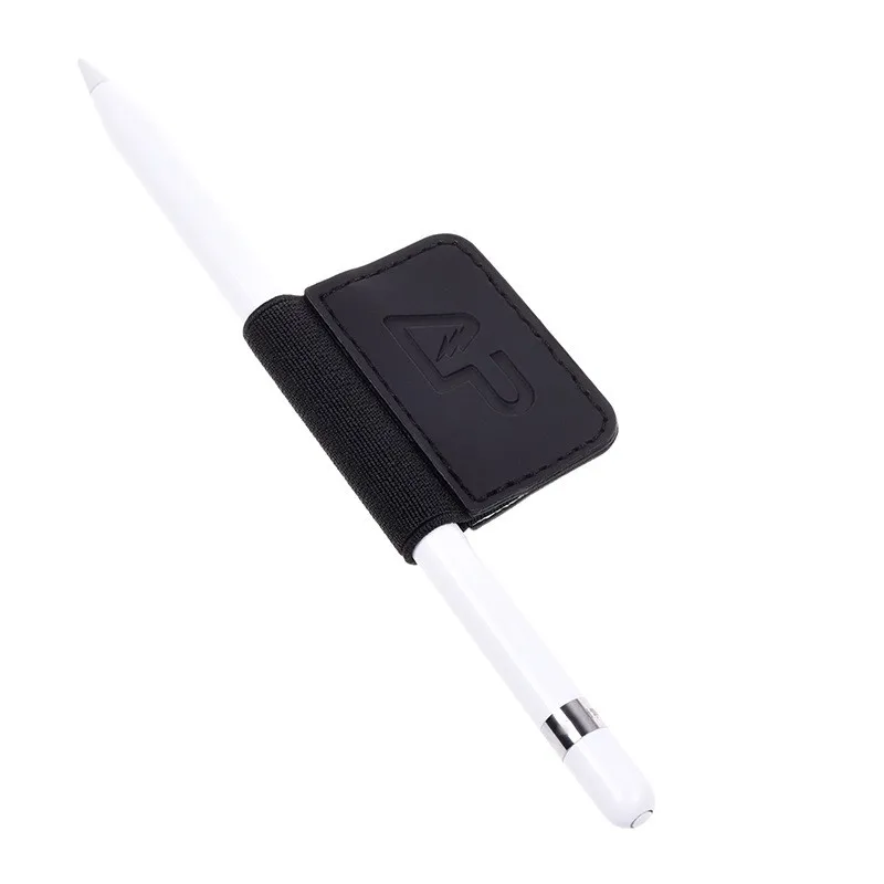 15MM Adhesive Elastic Pen Sticker Protective Case PU Leather Tablet Computer Loop Cover For iPhone Pencil Holder