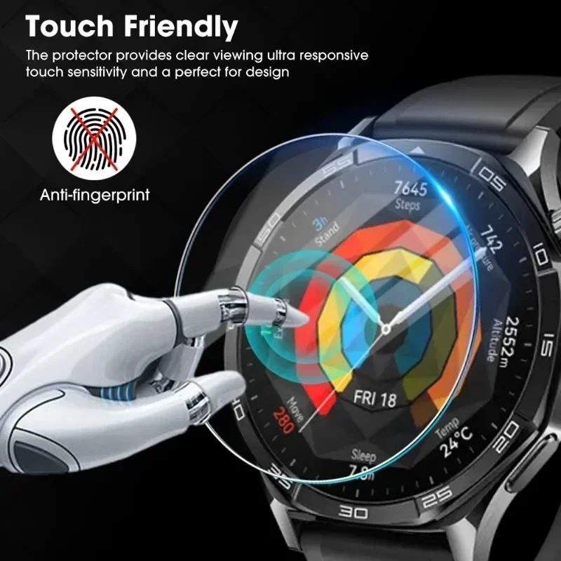 Huawei Watch GT 5 4 3 2 용 화면 보호대, GT3 Pro GT 러너, 강화 유리 스크래치 방지 필름 액세서리, 46mm, 41mm