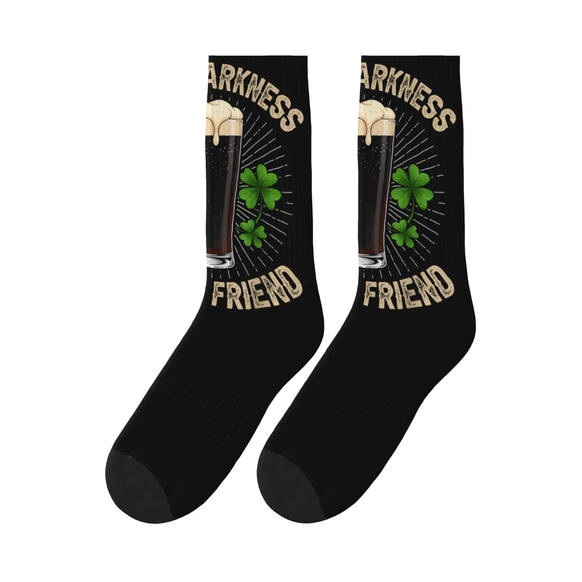 

Men's Socks Hello Darkness My Old Friend Beer Drinker Strout Beer Stockings Autumn Leisure Breathable Socks Non-Slip Socks