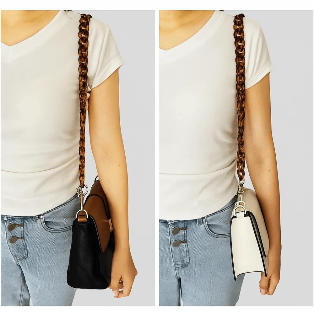 ليوبارد حقيبة ساعي سلسلة 37/60/120 سنتيمتر ريترو ستايل حقيبة سلسلة بدلاية اليدوية انفصال حقيبة سحرية اكسسوارات حقيبة الإكسسوار #3