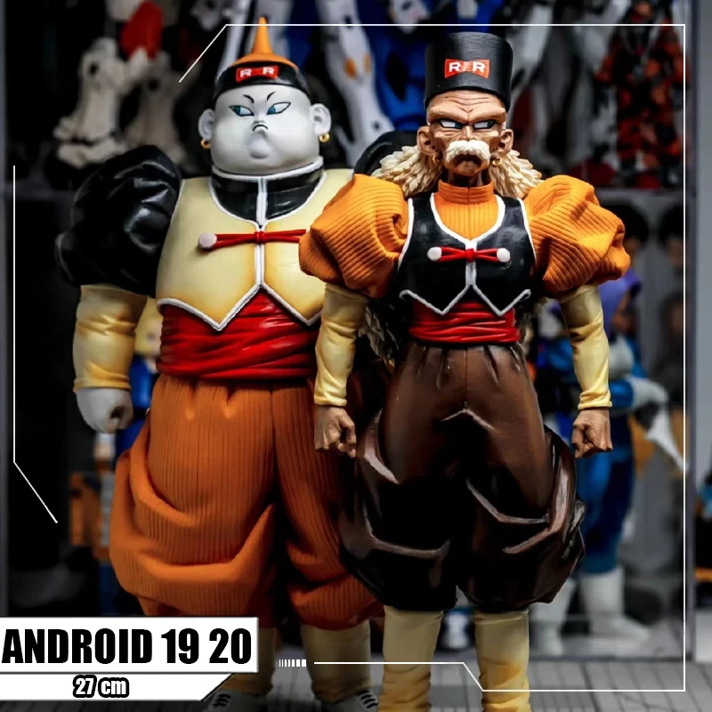 27cm Anime Dragon Ball EX Figure ANDROID 19 20 PVC Action  Fi gure C ollection Ornaments Model Toys for Children Christmas Gift