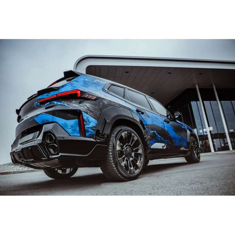High Quality Glossy Black Dry Carbon Fiber Rear Wheel Eyebrow Fit XM G09 RNG Style Body Kit