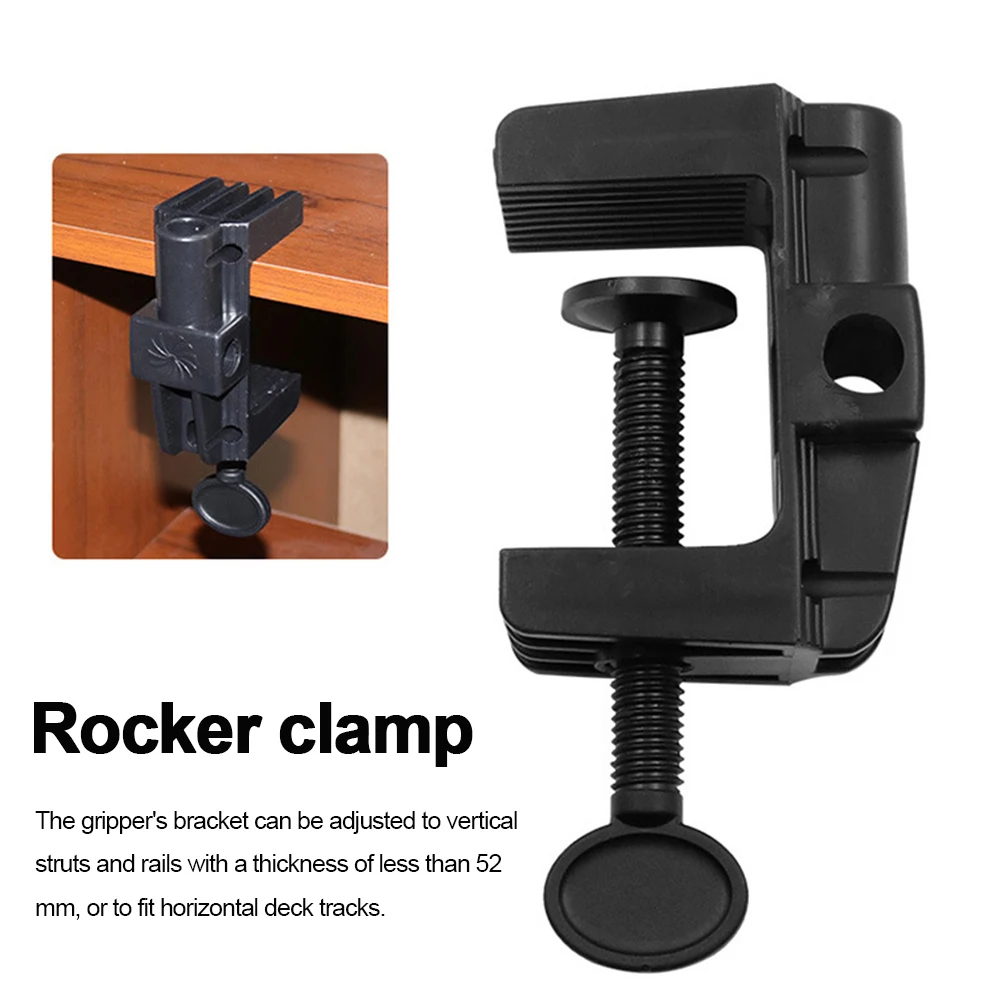 Cantilever Bracket Clamp Non-Slip Plastic Stand Clip C Shape Broadcast Mic Stand Clamp for Microphone Desk Lamp Ringlight