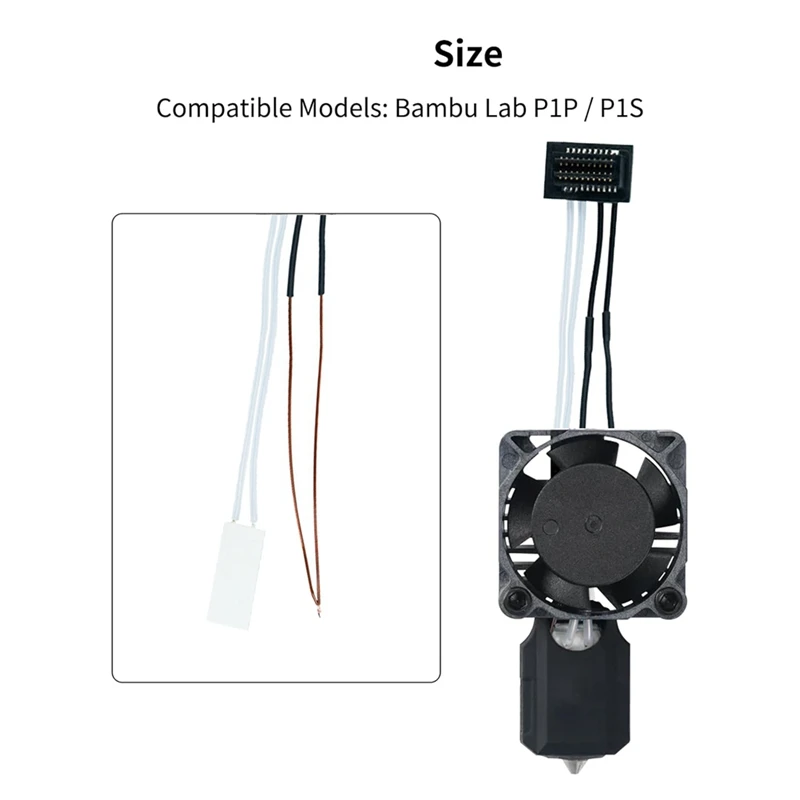 1Set Ceramic Heater Thermistor 24V 48W Upgrade Kit 300℃ High Temperature Sensor +1Pc Fixing Clip