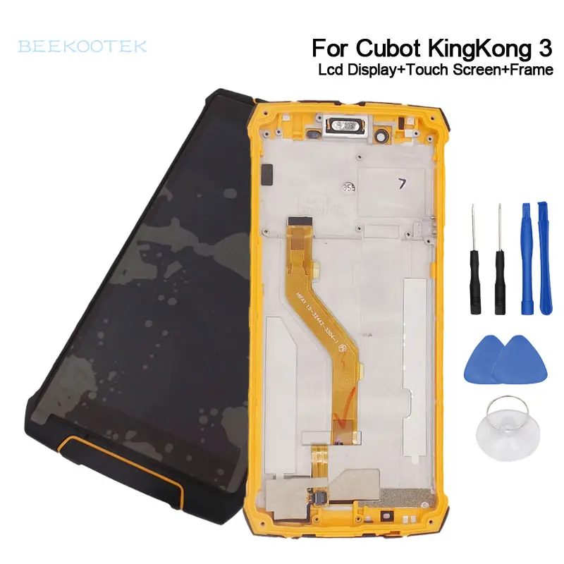 

Новый оригинальный ЖК-дисплей CUBOT KINGKONG Mini3, сенсорный экран с рамкой в сборе, аксессуары для смартфона CUBOT KINGKONG Mini 3