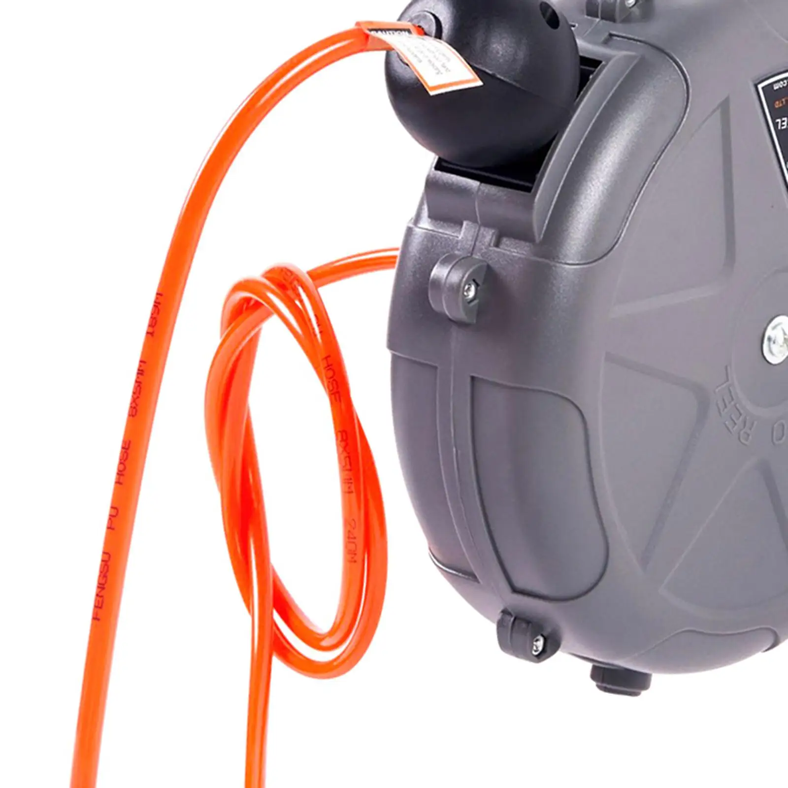Retractable Garden Hose Reel Automatic Air Drum Reel Wall Mount PU Tube for Auto Repair and Maintenance
