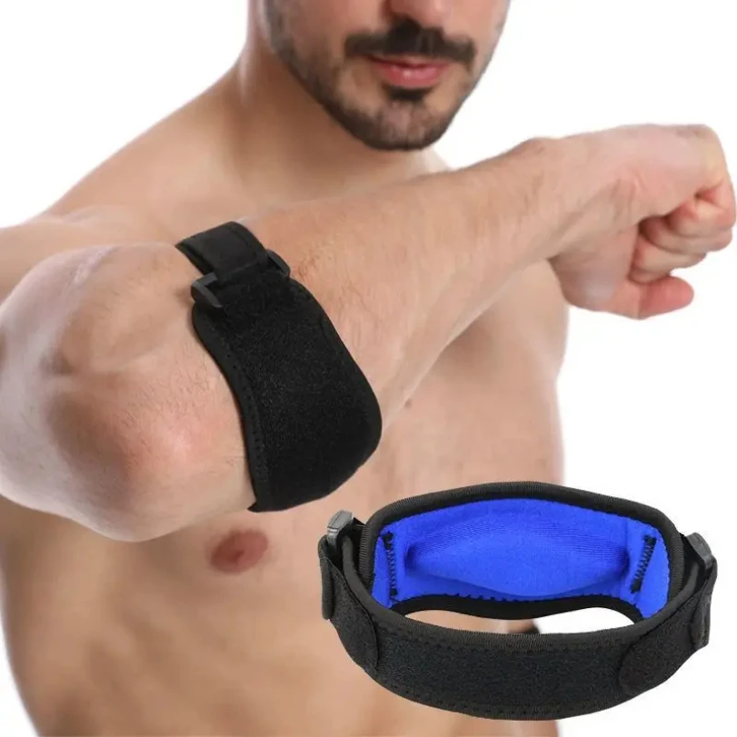 

1PCS Elbow and Arm Support Tennis Elbow and Wrist Guards for Forearm Tension Adjustable Through Pressure Bands