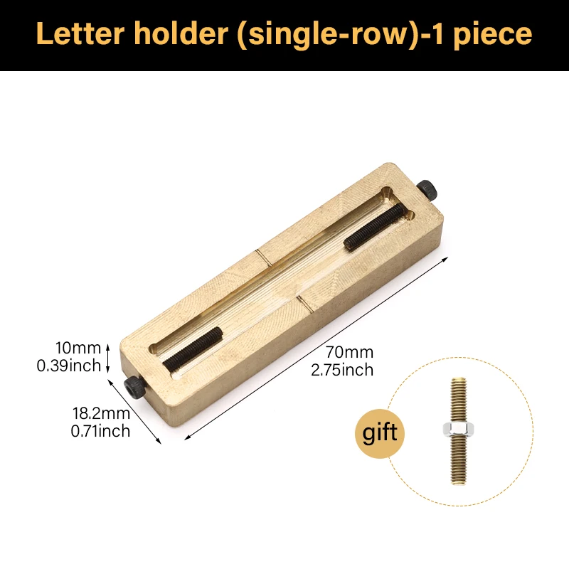 WUTA Messing Stempels Letter Nummer Alfabet Symbool Aangepaste Gepersonaliseerde Logo Embossing Mold voor Foliedruk Machine DIY Geschenken
