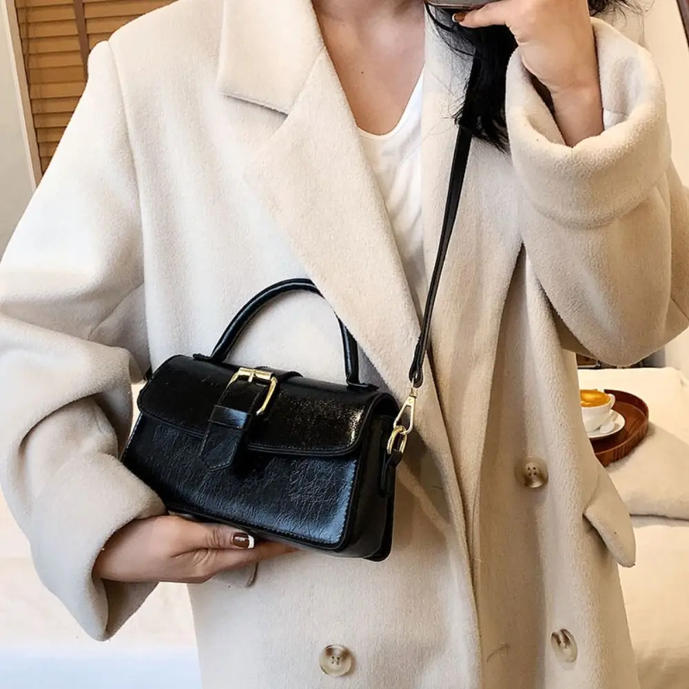 

Handbag Korean PU Crossbody Bag Square PU Leather Korean Underarm Bag Versatile Large Capacity Women Shoulder Bag Business