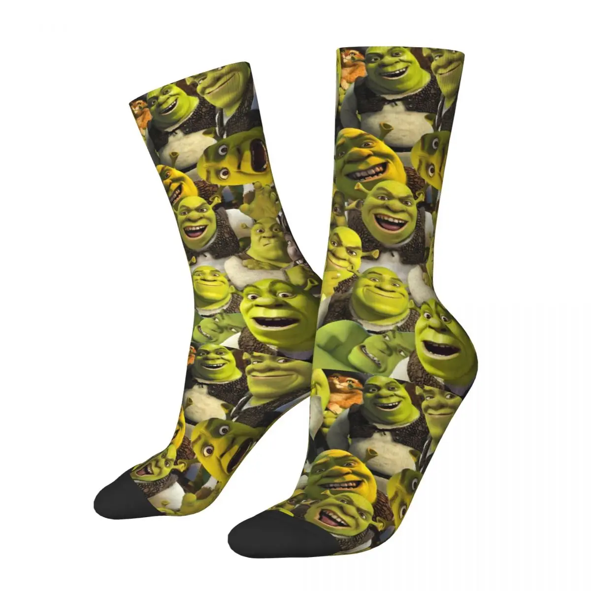 

Retro Shreks Collage Design Socks Product for Female Male Non-slip Crew Socks