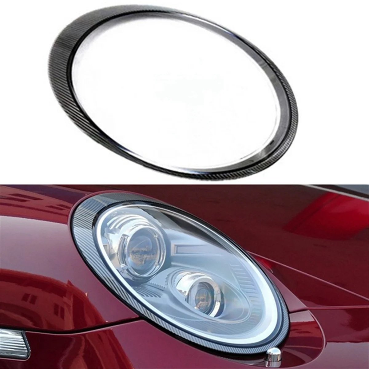 Cubierta de lámpara de faro derecho para Porsche Carrera 997 2005-2011