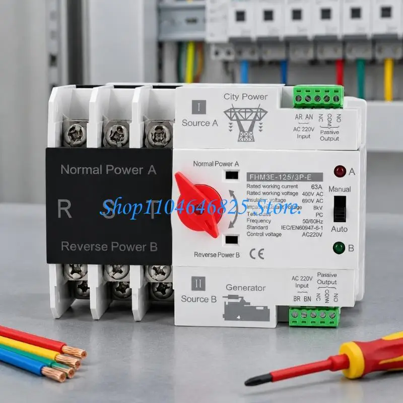 Power Transfer Switches with Control and Indicators