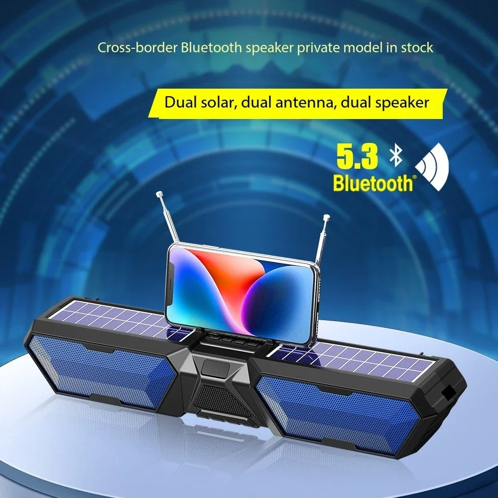 DV880 Bluetooth Speaker Convenient HIFI Speaker Subwoofer Stereo Surround Speaker FM Radio TF Speaker Portable Backband Speaker