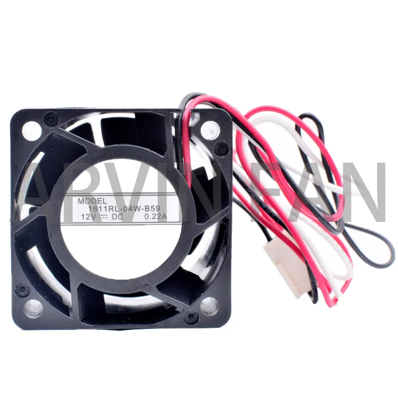 

Brand New Original 1611RL-04W-B59 4cm 40x40x28mm 40mm Fan 4028 12V 0.22A 3 Lines 3pin Server Cooling Fan