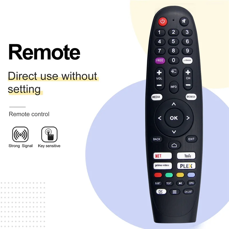 Ganti Remote Control 50U39500 untuk Remote Control JTC 50U39500-BTFL