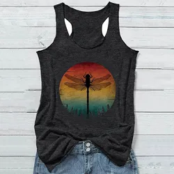 Stylish Summer Hawaiian Tank Tops For Men Vintage Rainbow Print Sleeveless Loose Fit Vest Aloha Casual Comfort Beachwear Hombre