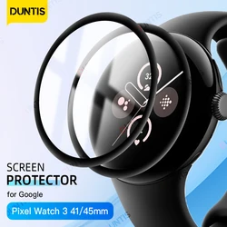 Displayschutzfolie für Google Pixel Watch 3, 41/45 mm, 3D-gebogener Displayschutz, Ultra-HD-Schutzfolie mit vollständiger Abdeckung, Zubehör