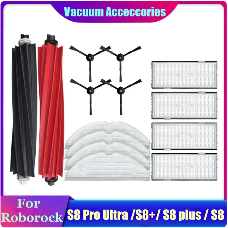 

Roller Brush HEPA Filter Mop Cloth For Roborock S8 Pro Ultra / S8+/ S8 PLUS / S8 Vacuum Cleaner Spare Parts Accessories