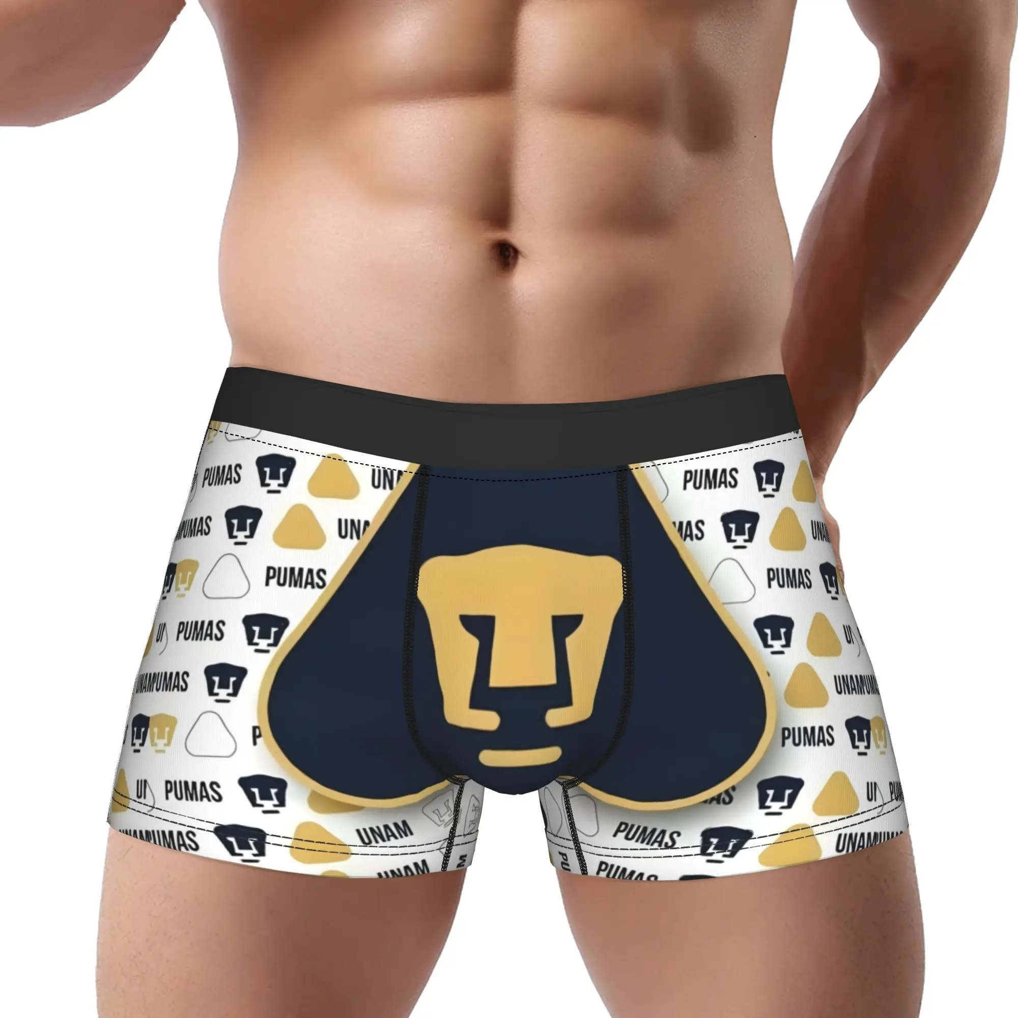 

UNAM PUMAS Underpants Homme Panties Man Underwear Print Shorts Boxer Briefs