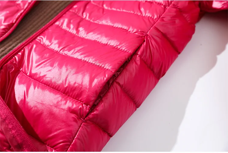 Plus Size Ultra-light Thin Down Jacket Women Long Autumn Winter Slim Hooded Warm White Duck Down Coat Women Packable Outerwear