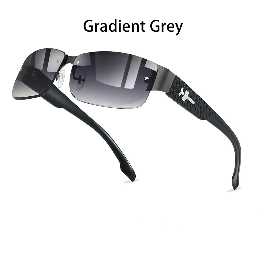 Modische Vintage-Sonnenbrille mit Farbverlauf für Männer und Frauen, Luxusmarken-Designer-Sonnenbrille für Reisen, Angeln und Autofahren – Detail 3