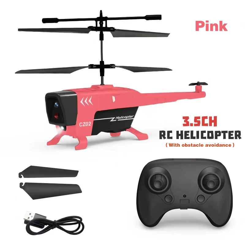 2.5CH 3.5CH RC Helicopter with Light Fall Resistant CZ02 Remote Control Helicopter Plane Aircraft Flying Kids Toy for Boys Gifts