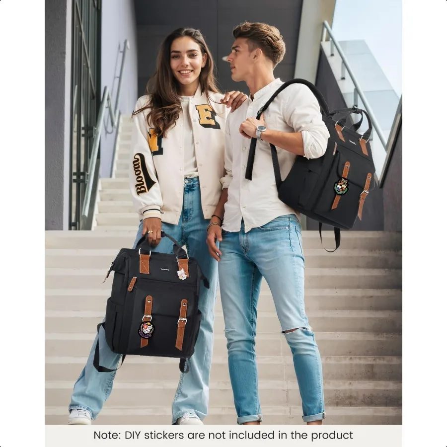 Laptoprugzak voor dames Schoolrugzak voor tienermeisjes Werkreisrugzak Portemonnee Commuter Busin Computertas Leraar Verpleegster B