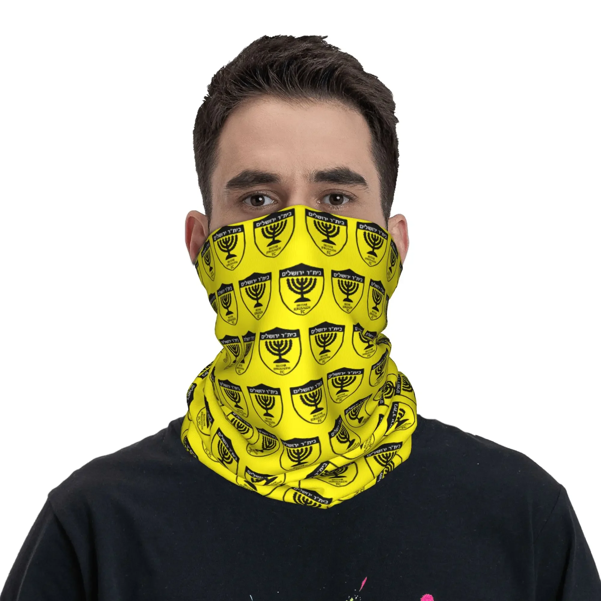 New Beitar Footbally Jerusalem FC Winter Headband Neck Warmer Men Women Hiking Running Tube Scarf  Face Bandana Gaiter view 4