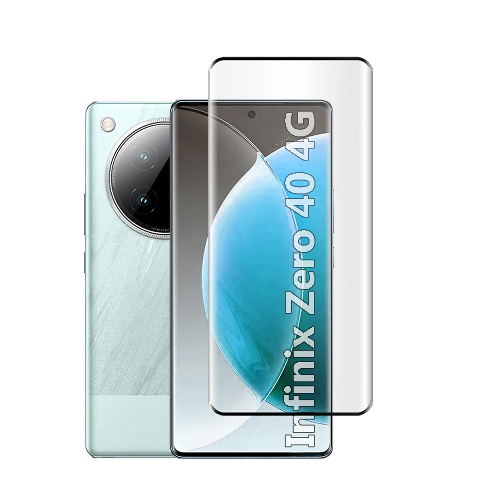 3D Tempered Glass For Infinix Zero 40 4G Screen Protector Camera Lens Film For  Infinix Zero40 Glass Protective