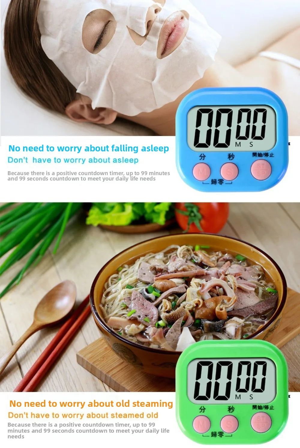 مؤقت البيض للأطفال، ساعة منبه، مؤقت بومودورو لدراسة الأدوات، أدوات المطبخ الرقمية البصرية، بار الطعام، حديقة المنزل #2
