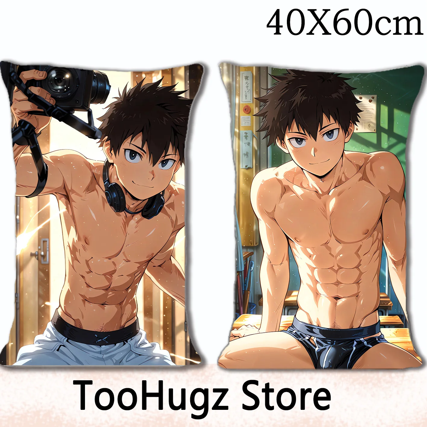 BNHA 2B Jockstrap Party Furry Anime Animal Pillow Cover Anthropomorphic Cartoon Character 40x60cm Sofa Bedding
