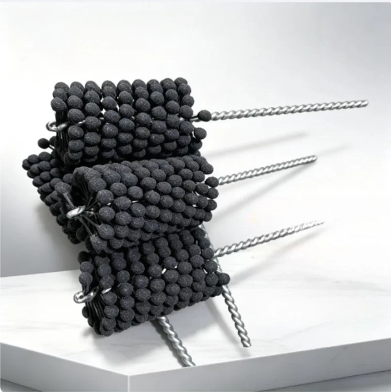 3‑110mm Flexible Honing Brush 320 Grit Silicon Carbide Diameter for Valve Guides Cylinders Bearings Deburring 1pc