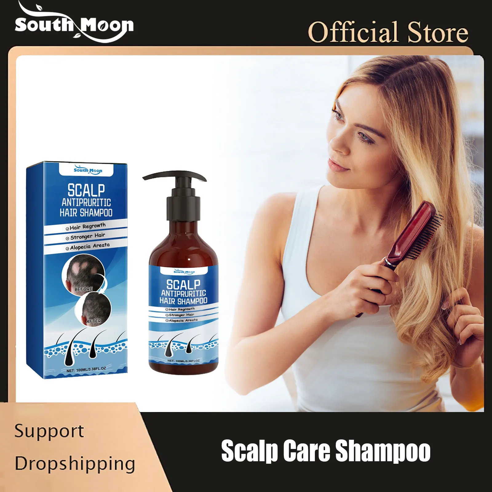 Scalp Care Shampoo Repair Loss Nourish Massage Damaged Treatment Prevent Dandruff Oil Control Deep Clean Hair Essential Shampoo