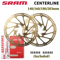 2pcs Sram Avid Bike Brake Rotor Gold 140mm 160mm 180mm 203mm Centerline Road MTB Bicycle Hydraulic Disc Brake Stainless Rotors