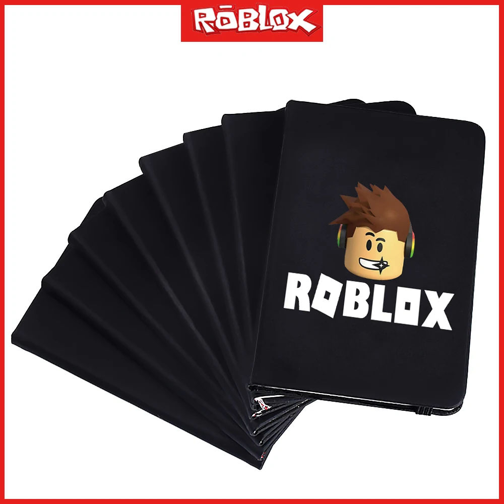 2023 Roblox New Cartoon Print Black Notebook Student Simple Fashion Letter Book Diary Hand Ledger Office Notebook Birthday Gift