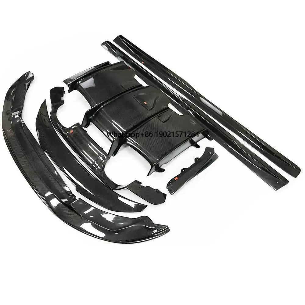 Style Carbon Fiber Bodykit Front Bumper Chin Lip Rear Diffuser Trunk Spoiler Side Skirt for BMW F80 F82 F83 M3 M4