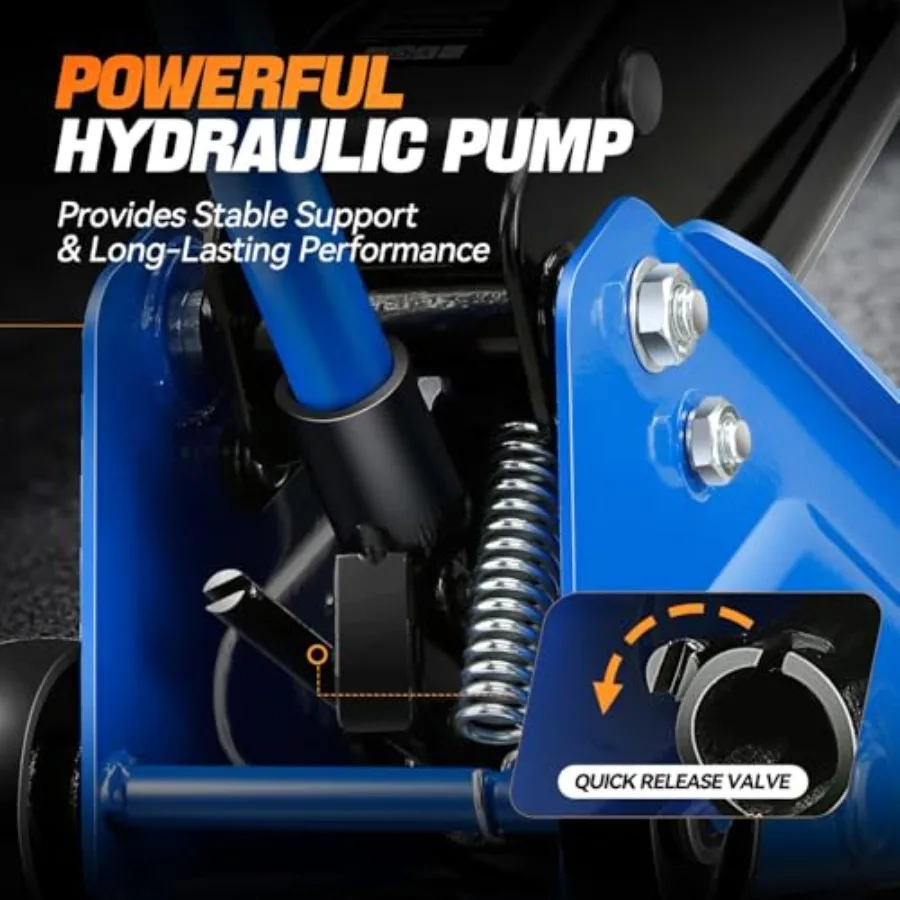 1.5 Ton Heavy Steel Hydraulic Floor Jack Single Piston Quick Lift Racing Car Jack