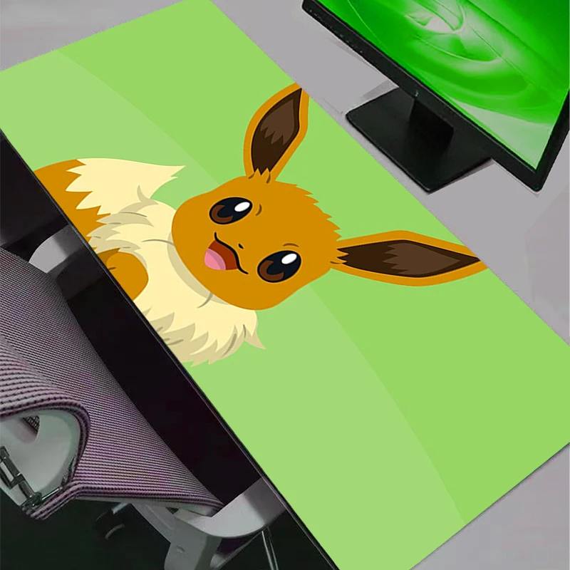 

Коврик для мыши, коврик для ноутбука, аниме, Pokemon Pikachu Eevee, коврик для клавиатуры и мыши, большой коврик для мыши, клавиатуры, геймерский декоративный настольный коврик