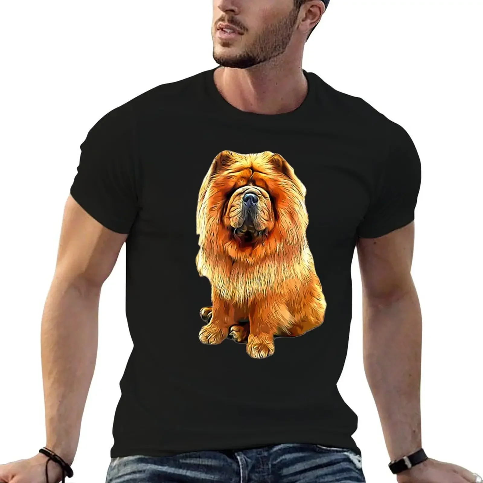 Chow Chow Looking So Cute! T-Shirt oversizeds sports fans vintage anime shirt t shirts for men pack