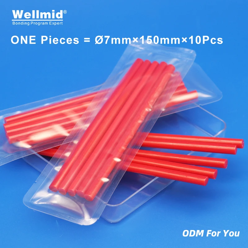 7 11 Red Hot Melt Glue High Performance EVA Stick DIY Artworks Decorations Toys bonding colored drawing or stereoscopic drawings