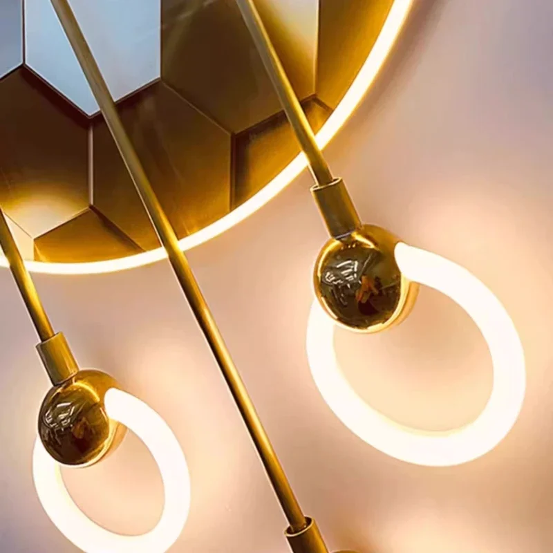 3D Three Dimensional Entrance Wall Lamp Home Decoration Living Room Background Wall Light LED Landscape Painting Wall Lights